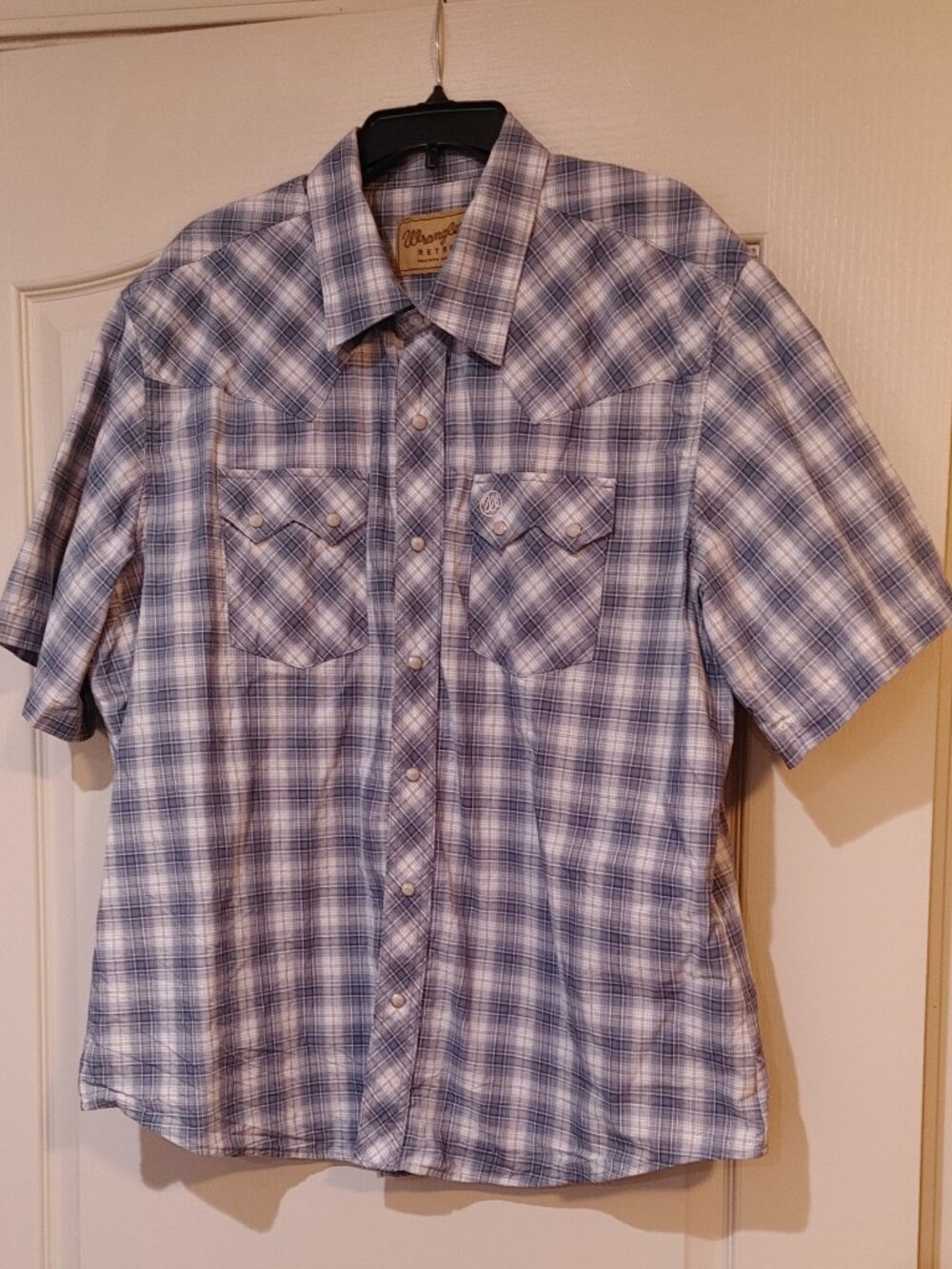 Wrangler Men's Retro Plaid Snap Front Shirt (2XL)